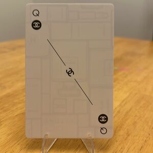 Chanel “CC” Collective Rare “Queen” Card with Display Stand